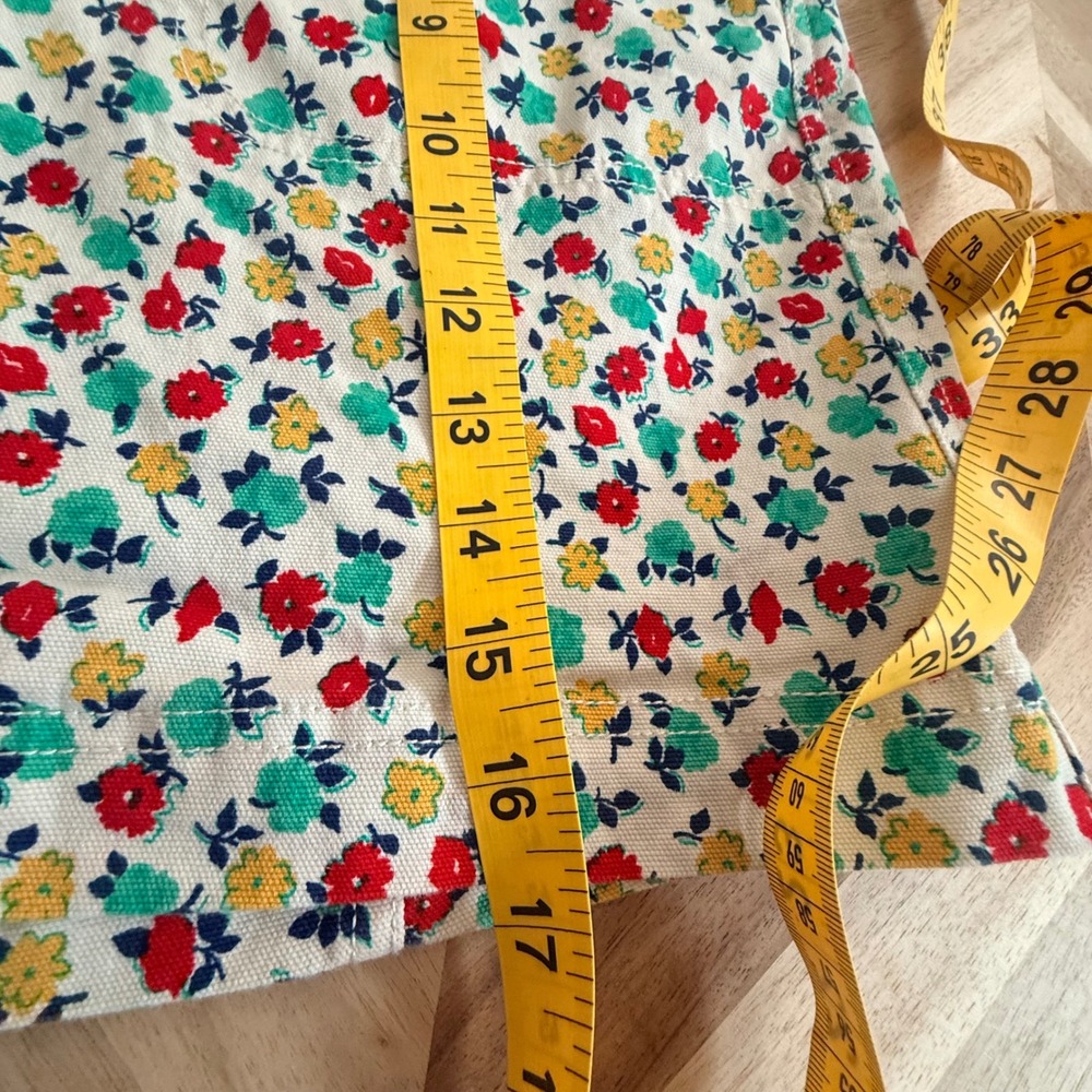 Cottagecore Boho Twee J.Crew Floral Button Front Denim Mini Skirt Size 10 - Picture 5 of 5